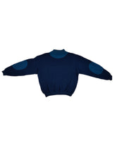 Load image into Gallery viewer, The Sport Ice Iceberg Bear Sweater | Vintage 90s wool blend rare designer Iceberg Golf Teddy pullover knitted jumper embroidery blue men unisex L