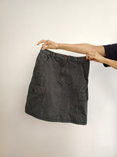 Load image into Gallery viewer, The Armani Jeans Cargo Grey Skirt | Vintage designer cotton mini midi utility skirt S