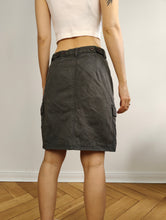 Load image into Gallery viewer, The Armani Jeans Cargo Grey Skirt | Vintage designer cotton mini midi utility skirt S