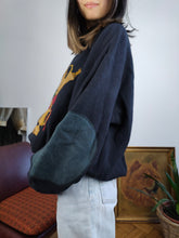 Load image into Gallery viewer, The Sport Ice Iceberg Bear Sweater | Vintage 90s wool blend rare designer Iceberg Golf Teddy pullover knitted jumper embroidery blue men unisex L