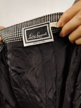 Load image into Gallery viewer, Vintage Luisa Spagnoli wool tartan checker check mini skirt grey designer made in Italy IT44