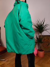 Load image into Gallery viewer, Vintage Moncler designer down jacket parka warm winter sport turquoise green ski unisex men 3 L