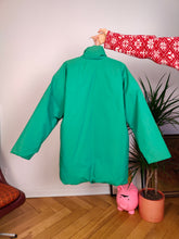 Load image into Gallery viewer, Vintage Moncler designer down jacket parka warm winter sport turquoise green ski unisex men 3 L
