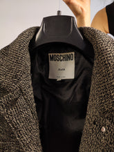 Load image into Gallery viewer, Vintage Moschino Jeans designer wool knit grey blazer winter jacket coat IT 44 S-M