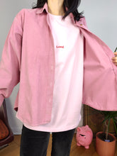 Load image into Gallery viewer, Lóng Chinese Dragon t-shirt zodiac embroidery pink organic cotton made-on-demand top women men unisex S-XXL