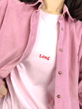 Load image into Gallery viewer, Lóng Chinese Dragon t-shirt zodiac embroidery pink organic cotton made-on-demand top women men unisex S-XXL