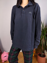 Load image into Gallery viewer, Vintage Robe di Kappa polo shirt long sleeve navy blue cotton sweater sweatshirt women unisex men L