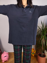 Load image into Gallery viewer, Vintage Robe di Kappa polo shirt long sleeve navy blue cotton sweater sweatshirt women unisex men L