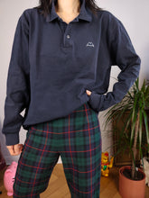 Load image into Gallery viewer, Vintage Robe di Kappa polo shirt long sleeve navy blue cotton sweater sweatshirt women unisex men L