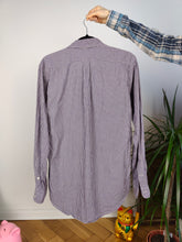 Load image into Gallery viewer, Vintage Ralph Lauren cotton shirt check checker purple button up long sleeve classic fit unisex men M