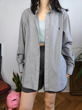 Load image into Gallery viewer, Vintage Ralph Lauren cotton shirt grey button up long sleeve business men 16 40/41