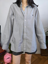 Load image into Gallery viewer, Vintage Ralph Lauren cotton shirt grey button up long sleeve business men 16 40/41