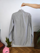 Load image into Gallery viewer, Vintage Ralph Lauren cotton shirt grey button up long sleeve business men 16 40/41