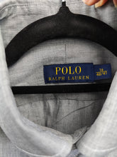 Load image into Gallery viewer, Vintage Ralph Lauren cotton shirt grey button up long sleeve business men 16 40/41