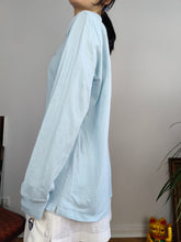 Load image into Gallery viewer, Vintage Sergio Tacchini long sleeve polo shirt blue unisex men 48 M