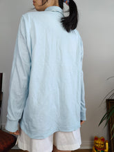 Load image into Gallery viewer, Vintage Sergio Tacchini long sleeve polo shirt blue unisex men 48 M
