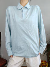 Load image into Gallery viewer, Vintage Sergio Tacchini long sleeve polo shirt blue unisex men 48 M