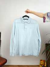 Load image into Gallery viewer, Vintage Sergio Tacchini long sleeve polo shirt blue unisex men 48 M