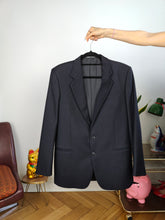 Load image into Gallery viewer, Vintage blazer jacket navy blue women unisex men M