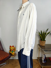 Load image into Gallery viewer, Vintage Ralph Lauren cotton shirt check checkered white button up long sleeve unisex men M 15 1/2