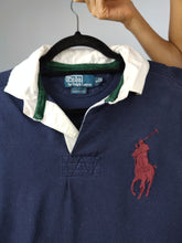 Load image into Gallery viewer, Vintage Ralph Lauren polo shirt long sleeve navy blue cotton number 2 sweater women M men S