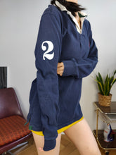 Load image into Gallery viewer, Vintage Ralph Lauren polo shirt long sleeve navy blue cotton number 2 sweater women M men S