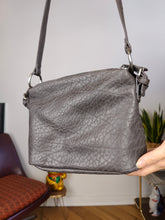 Load image into Gallery viewer, Vintage faux leather bag grey shoulder cross body small