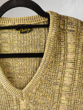 Load image into Gallery viewer, Vintage wool sweater S M | pullover knit knitted jumper V neck beige brown Italy