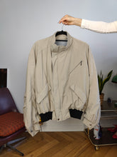 Load image into Gallery viewer, Vintage bomber jacket S | blouson beige grey light women