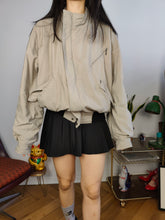 Load image into Gallery viewer, Vintage bomber jacket S | blouson beige grey light women