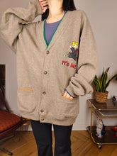 Load image into Gallery viewer, Vintage J.C. de Castelbajac wool cardigan L XL | beige designer knit jacket unisex men