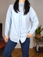Load image into Gallery viewer, Vintage CK cotton shirt S | Calvin Klein denim blue button up blouse women
