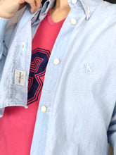 Load image into Gallery viewer, Vintage CK cotton shirt S | Calvin Klein denim blue button up blouse women