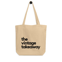 Load image into Gallery viewer, Tote Bag Eco Bio Cotton thick fabric The Vintage Takeaway merchandise totebag
