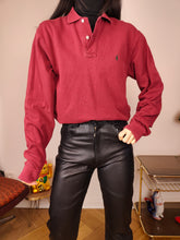Load image into Gallery viewer, Vintage Ralph Lauren polo shirt S M | long sleeve red cotton sweater women unisex men