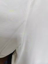 Load image into Gallery viewer, Vintage 100% silk shirt blouse white short sleeve button up plain women M-L
