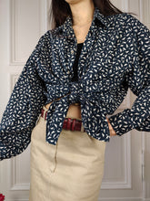 Load image into Gallery viewer, The Blue White Speckle Pattern Shirt | Vintage Youngline Seidensticker long sleeve print triangle unisex men 41/42 L-XL