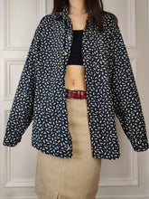 Load image into Gallery viewer, The Blue White Speckle Pattern Shirt | Vintage Youngline Seidensticker long sleeve print triangle unisex men 41/42 L-XL