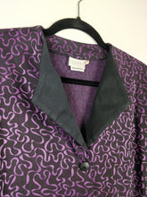 Load image into Gallery viewer, The Purple Party | Vintage 80s peplum blouse jacket M-L