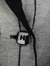 Load image into Gallery viewer, The Grey Blazer | Vintage wool grey black stripe Donnaluna blazer jacket M