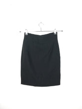 Load image into Gallery viewer, The Black Skirt | Vintage embroidery mini skirt black 36 XS-S