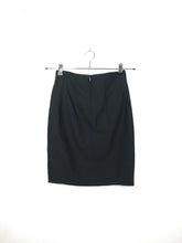Load image into Gallery viewer, The Black Skirt | Vintage embroidery mini skirt black 36 XS-S