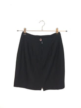 Load image into Gallery viewer, The Black Skirt | Vintage mini midi pencil skirt black XS-S