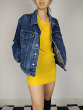 Load image into Gallery viewer, The Dark Diesel Denim | Vintage dark blue denim wash trucker jeans jacket Diesel designer women men unisex M