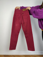 Load image into Gallery viewer, The Lee Red High Waist Mom Jeans | Vintage denim pants trousers women 28 29 S
