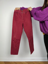 Load image into Gallery viewer, The Lee Red High Waist Mom Jeans | Vintage denim pants trousers women 28 29 S
