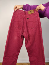 Load image into Gallery viewer, The Lee Red High Waist Mom Jeans | Vintage denim pants trousers women 28 29 S
