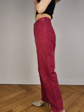 Load image into Gallery viewer, The Lee Red High Waist Mom Jeans | Vintage denim pants trousers women 28 29 S
