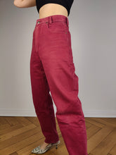 Load image into Gallery viewer, The Lee Red High Waist Mom Jeans | Vintage denim pants trousers women 28 29 S
