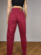 Load image into Gallery viewer, The Lee Red High Waist Mom Jeans | Vintage denim pants trousers women 28 29 S
